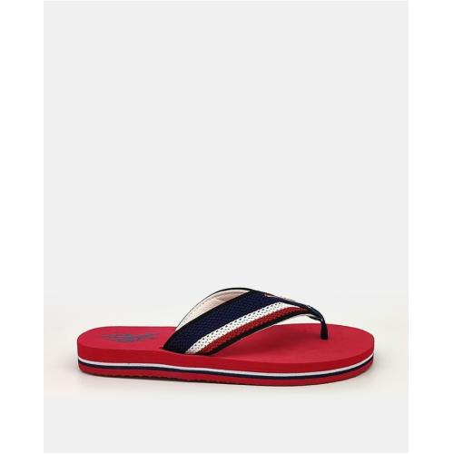 CHANCLAS US POLO ASSN HANK001A-RED HOMBRE ROJA 1