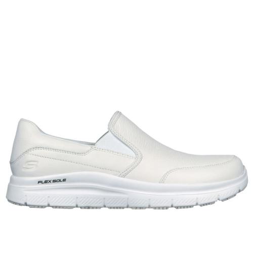 Zapatilla Antisdelizante Skechers Hombre Blanca 77071EC WHT 1